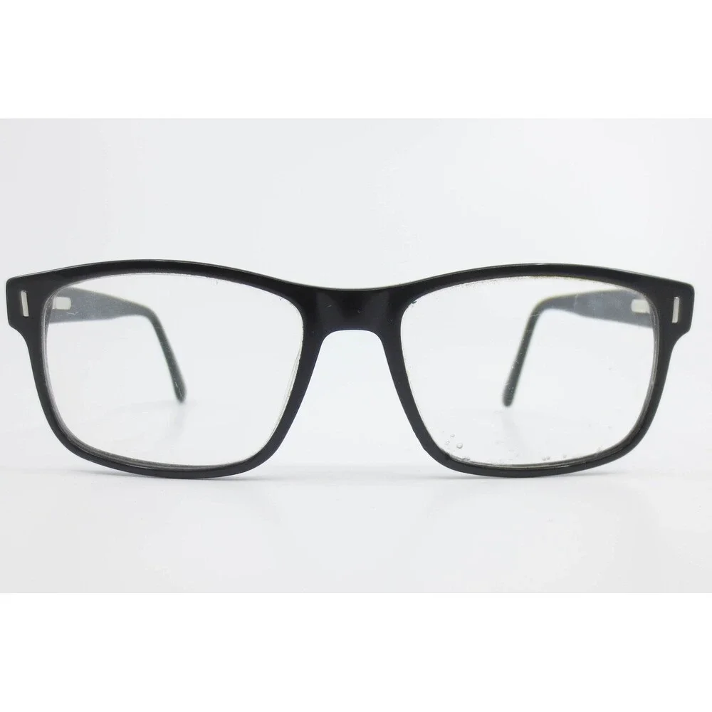 Trend by DNA 1012 BLK Black Rectangular Eyeglass Frames 53-17-140 Demo Lenses